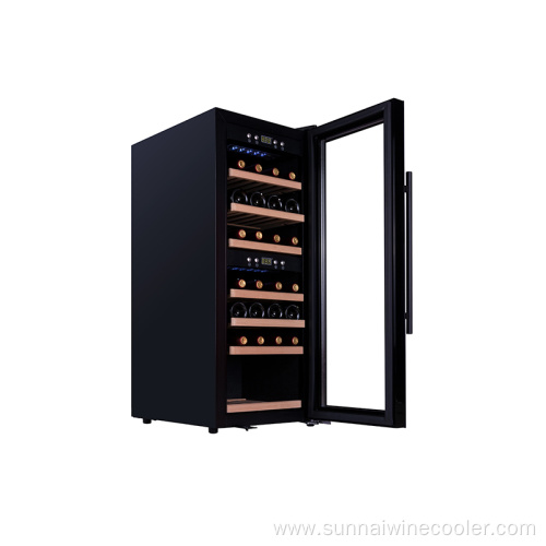 Touch Control Temperature Small Dual Zone Wine Cooler